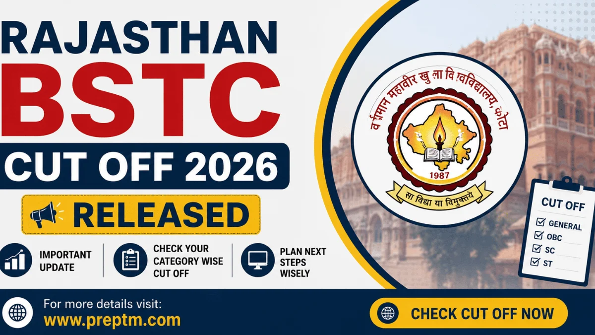 Rajasthan BSTC Cut Off 2026: Expected Category Wise Cut Off Released